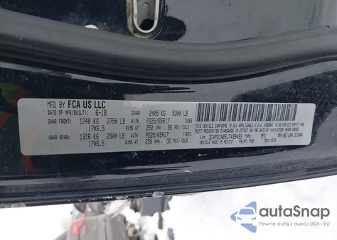 2018 Dodge Journey Se z USA, uszkodzony, nr VIN 3C4PDCAB5JT439493